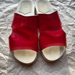 No 6 Alexis Cut Out Slide On Flat Base Sandal
